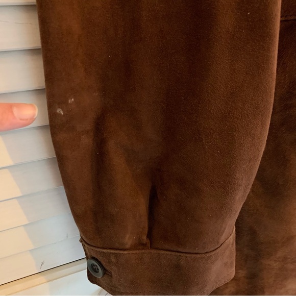 Gimo’s Suede Button Front Shacket Shirt Jacket EU 50 US 40 Mens L Leather Italy - Picture 10 of 16